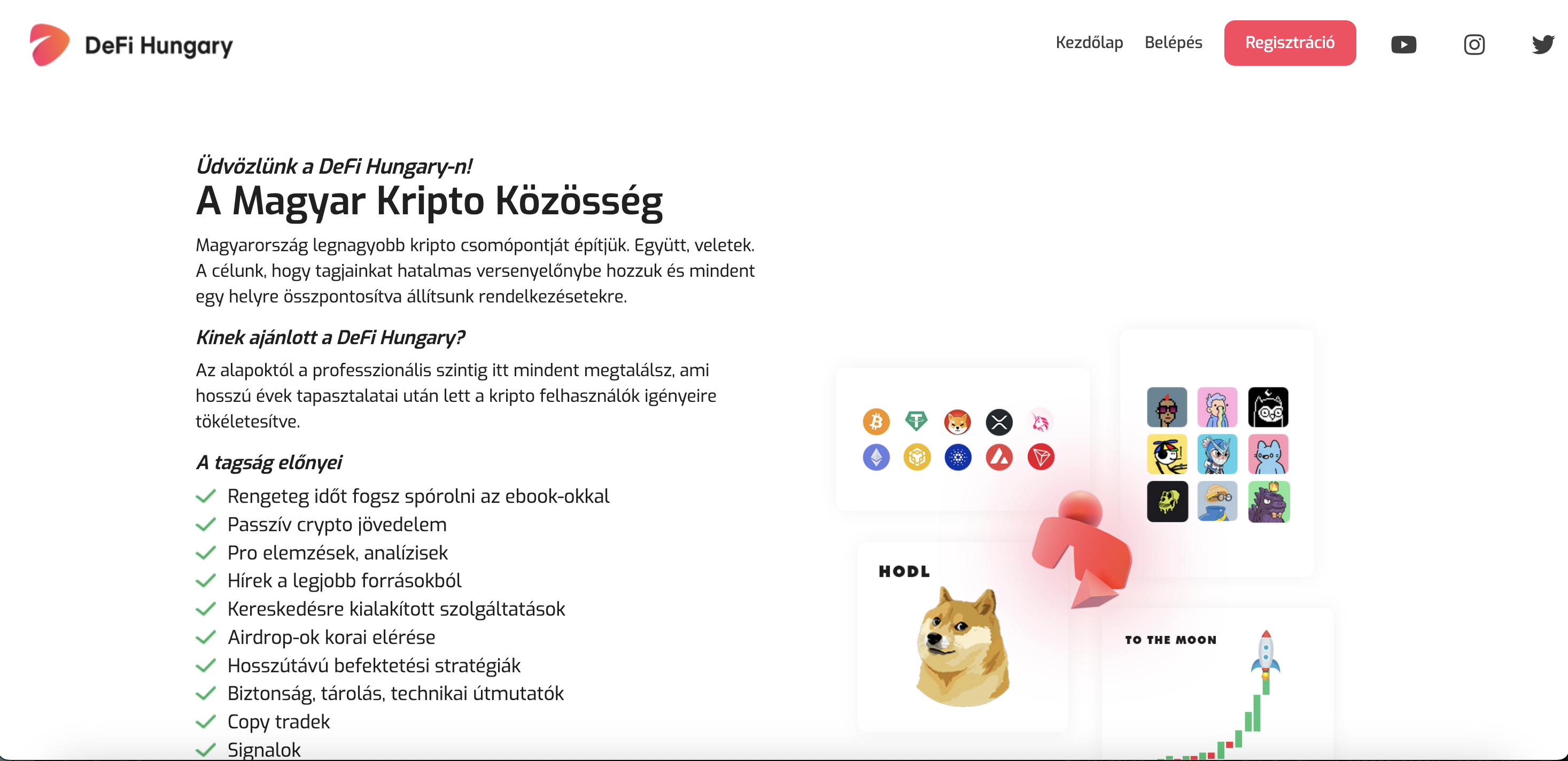 DeFi Hungary weblap - DeFi Hungary projekt